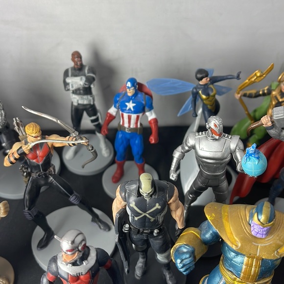 Disney Marvel mixed characters Spider-Man Iron Man Figure toy Cake Topper lot - Picture 5 of 7